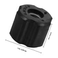 thumbnail image 2 of KALLORY 4 Pcs Roulements de Roue de Tondeuse à Gazon de Rechange Bagues Noires Matériau Pe pour Outils Électriques, 2 of 8