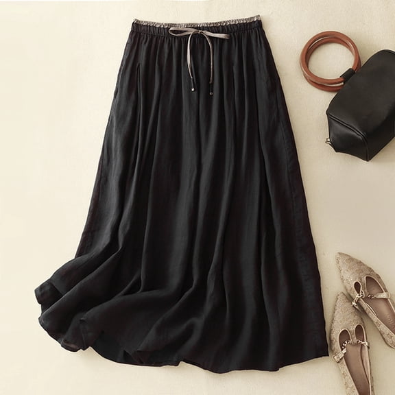 Women's Loose Casual Draping Mid Length High Waisted Solid Color Skirt Sequin Pencil Skirts for Women Elastic Bed Skirt Girls Denim Skirt Belly Dance Skirt Tassel Scarf Sequin Wrap Skirt Patterns for