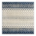 thumbnail image 3 of Unique Loom Tribal Trellis Collection Area Rug - Alami (10' Square Ivory Navy Blue/Gray), 3 of 11