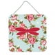 thumbnail image 1 of Impresión de Metal Caroline's Treasures BB1061-RS-BU-DS66 Moth Shabby Chic Blue Roses 6 x 6 Multicolor, 1 of 1