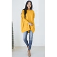 thumbnail image 4 of Wenseny Loose Fit Sweater For Women With Pocket Long Sleeve Lightweight Knitted Sweater Mustard S, 4 of 5