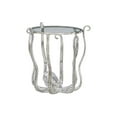 thumbnail image 4 of Linon Olivia Octopus Aluminum and Glass Table in Silver, 4 of 17