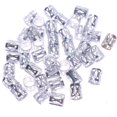thumbnail image 1 of KUIZAP 50 Pcs Perles de Dreadlocks 8mm Anneaux de Tresse Réglables Clips de Manchette Tubes Bijoux (Argent), 1 of 4