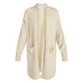 thumbnail image 6 of Time and Tru Women's Long Open Front Cardigan Sweater with Long Sleeves, Sizes XS-XXXL, 6 of 6