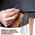 thumbnail image 3 of Leather Sewing Cone Set, 52 Pieces Leather Sewing Straight Needle and Curved Crochet Shoe Canvas Repair, 3 of 7