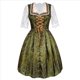 thumbnail image 5 of Vestido Dirndl Alemán para Mujer, Disfraz de Oktoberfest Bávaro para Halloween y . Verde M, 5 of 10