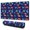 Colorful Dinosaurs Clouds, variant on Long Mouse Pads for Desk,Colorful Dinosaurs Colorful Paws Pattern Desk Mats on Top Of Desks, Desk Mouse Pad Extra Large with 3mm Non-Slip Base and Stitched Edge for Gaming,Office,Work,Home 31.5"x11.8"