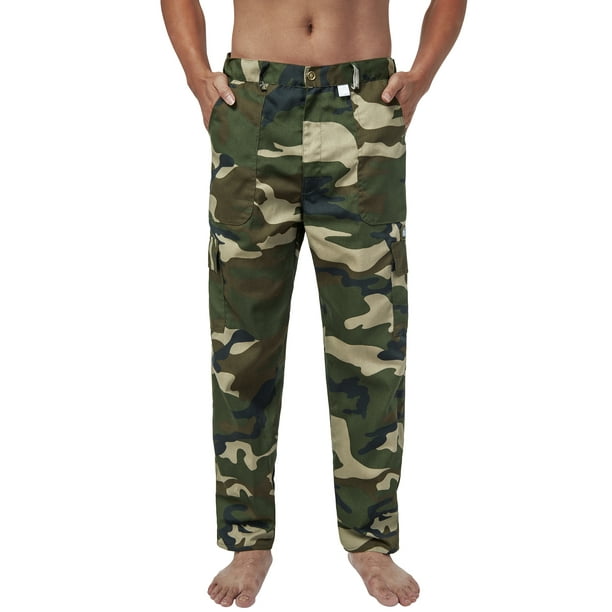 FANNYC Men's Military Camo Cargo Pants Big &Tall Mens Bdu Pant Army