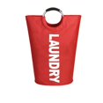 thumbnail image 1 of Nouvellement Portable Panier à Linge Grand Panier à Linge Tissu Oxford Seau de Rangement Articles Divers Pliables avec Poignée EVA Rouge, 1 of 9