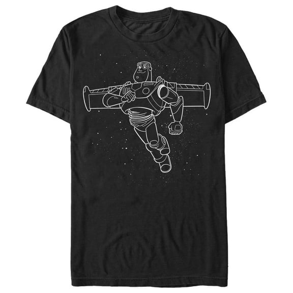Men's Toy Story Buzz Lightyear Constellation Graphic Tee Black 3X Large