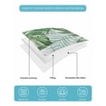 thumbnail image 5 of Quilts Twin-XL Size Bedding Set, Monstera Leaves Lightweight Quilted Comforter, Summer Palm Leaf Botanical Wooden Grey Soft Reversible Bedspread Coverlet with Pillow Covers for All Season, 68" x 98", 5 of 7