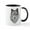 White/Black Inside, variant on CafePress - Stylized Grey Wolf Mug - 11 oz Ceramic Mug - Novelty Coffee Tea Cup