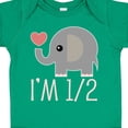 thumbnail image 4 of Inktastic Half Birthday Cute Elephant Girls Baby Bodysuit, 4 of 5