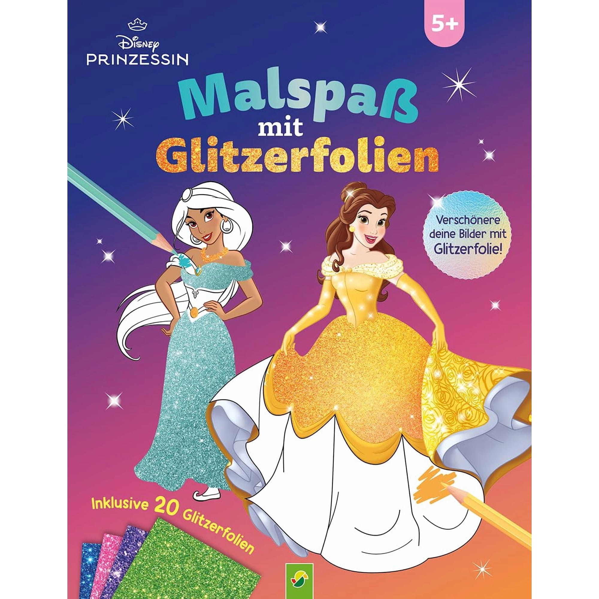 Schwager & Steinlei Disney Prinzessin Malspa&szlig; mit Glitzerfolien: Inklusive 20 Glitz (Paperback)