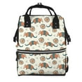 thumbnail image 1 of Fotbe Colorful Armadillos1 Mochila Maternidad - Lona de Sarga Impermeable, Mochila de Pañales de Gran Capacidad con Múltiples Bolsillos y Correas Ajustables, 1 of 6