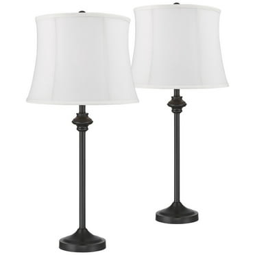 Mainstays Pleat Shade Lamp With Bulb, Marini 24 Table Lamp Set Of 2