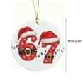 thumbnail image 6 of JLFNYA 67 Christmas Ornament, Christmas 67 Acrylic Ornament, Funny 67 Ornaments for Christmas Tree, Christmas Decoration, Hanging Ornaments, Xmas Holiday Home Decor, Christmas Birthday Gifts, 6 of 6