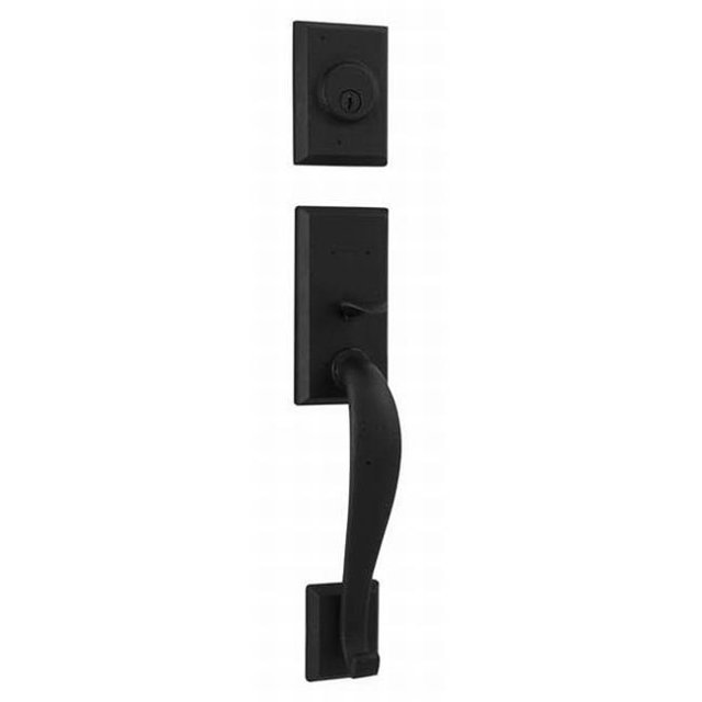 Weslock 07925-2--002D Aspen Exterior Active Handleset, Black