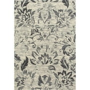 5 x 8 ft. Bastille Collection Faded Beauty Woven Area Rug, Light Gray
