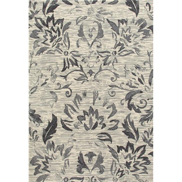 Art Carpet 841864110715 5 x 8 ft. Bastille Collection Faded Beauty Woven Area Rug, Light Gray
