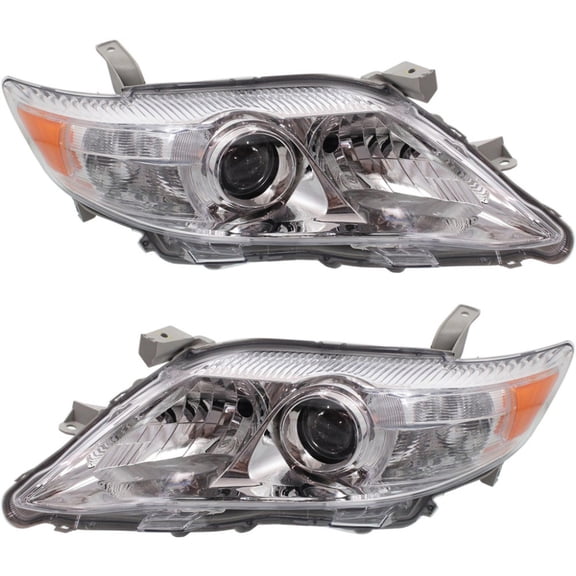 For Toyota Camry 2010 2011 Headlight Driver and Passenger Side | Pair | CAPA | Replacement For TO2518125, TO2519125 | 81170-33700, 81130-33700