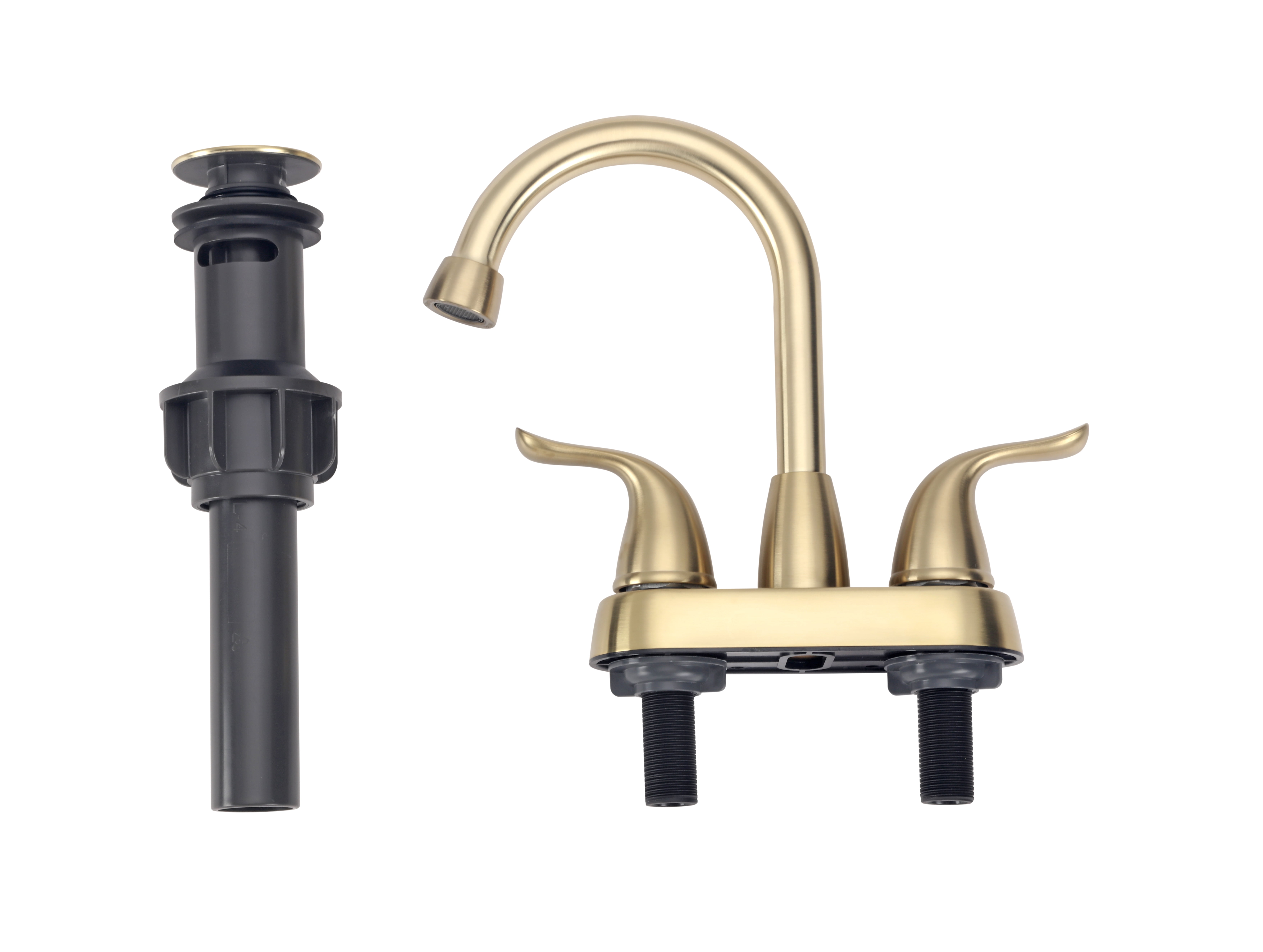 Mainstays 4" Centerset Bathroom Faucet in Matte Gold