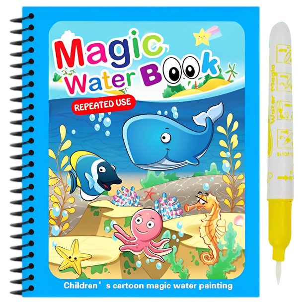 Goxfaca Water Drawing Book Reusable WaterReveal Activity Pads