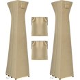 thumbnail image 1 of Housses Imperméables pour Chauffage de Patio Extérieur avec Fermeture Éclair et Sac de Rangement, Housse de Chauffage Robuste au Propane Antipoussière, Résistante aux UV et Coupe-Vent pour Chauffage sur Pied, 2 Paquets-90hx23lx23w Pouces Camel, 1 of 7