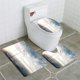 thumbnail image 1 of Alfombra de baño ABPHQTO Juego de 3 piezas Turbinas eólicas marinas, 1 of 2
