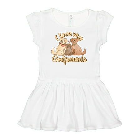 

Inktastic I Love My Godparents Cute Dogs Girls Baby Dress