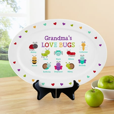 personalized love bugs platter