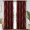Burgundy/Gold Print, variant on Yakamok Blackout Curtains for bedroom - Wave Line with Dots Gold Print Design Noise Reducing Thermal Insulated Solid Ring Top Blackout Window Drapes for Livingroom (2 Panels, 52 x 84 Inch, Burgundy)