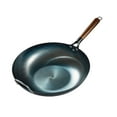 thumbnail image 2 of Fancyes Nonstick Wok Wok Pan Cooking Pot Sauce Pan with Handle Omelette Pan Flat Bottom Wok for Omelets Fried Bread Toast Cheese Meat 36cm with ears, 2 of 8