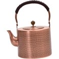 thumbnail image 1 of Hammered Copper Teapot Handmade Tea Kettle Water Boiler Jug for Hotel Commercial Use, A, 1 of 1
