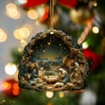 thumbnail image 5 of XMMSWDLA 5Pcs Nativity Scene Christmas Tree Ornaments - 3D Religious Christmas Tree Decorations, The Birth of Jesus Hanging Decorations for Christian Gifts & Family Keepsakes, 5 of 6
