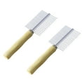 thumbnail image 1 of 2 Pcs Peigne en Bois Naturel pour Animaux de Compagnie Outil de Toilettage pour Animaux de Compagnie, 1 of 7