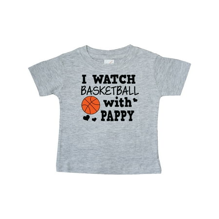 

Inktastic I Watch Basketball with Pappy Gift Baby Boy T-Shirt