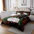 thumbnail image 3 of Erosebridal Lodge Cabin Coverlet Set King, Pink RV Car Bedding Set, Camping Theme Decor 3pcs, 3 of 5