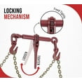 thumbnail image 5 of (2 Pack) Mytee Products 5/16"-3/8" Heavy Duty Ratchet Lever Load Binder w/ Grab Hooks 5,400 Lbs Working Load Limit | Tie Down Hauling Chain Binders for Flatbed Truck Trailer, 5 of 15