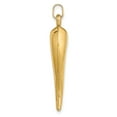 thumbnail image 2 of 14K Yellow Gold Charm Pendant Men'S 33 mm 8 Hollow Italian Horn, 2 of 4