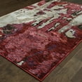 thumbnail image 4 of 9' X 12' Red And Beige Abstract Power Loom Stain Resistant Area Rug, 4 of 5
