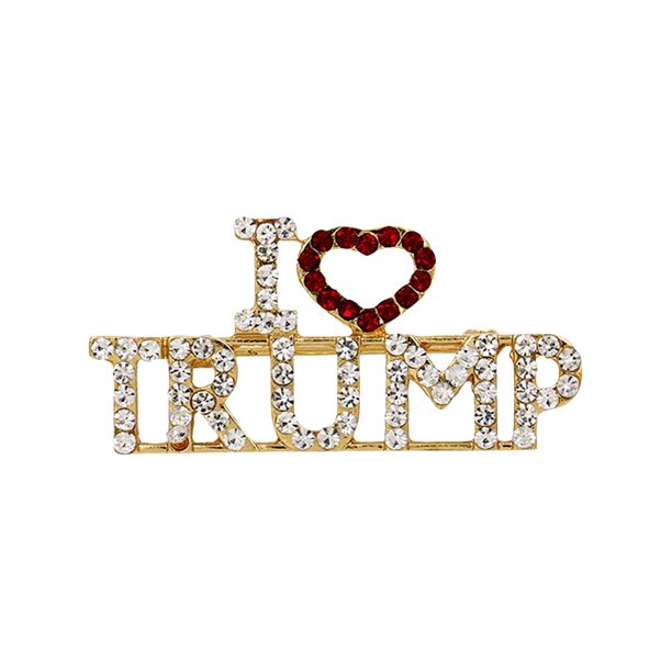 Broche electoral de EE. UU., aleación exquisita, Pin con distintivo de diamantes de imitación, accesorios para chaqueta y traje