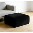 thumbnail image 3 of Large Oversized Corduroy Ottoman Footrest for Sofa Large Rectangle Floor Bench Extra Seating Coffee Table for Living Room, No Assembly (Black), 3 of 8