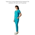 thumbnail image 2 of Members Only Valencia Jogger Scrub Pants for Women - Teal - S, 2 of 7