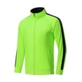 thumbnail image 7 of USNSM (M-5XL) Big and Tall Men's Full Zip Athletic Jacket Mock Neck Color Block Long Sleeve Fall Jackets With Pockets for Hiking Green XXXXXL, 7 of 7