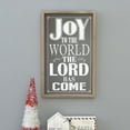 thumbnail image 2 of Parisloft Rustic Wood Framed Christmas Wall Sign  - Joy To the World the Lord Has Come, Farmhouse Christmas Decor or Gift, Holiday Decorations, 11.75" W x 18.9" H, 2 of 8