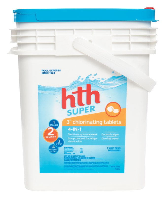 HTH 42014 3" Super Chlorinating Tablets, 35 lb.