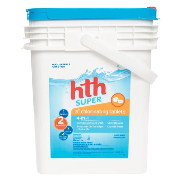 hth 3 super chlorinating tablets