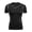 black2, variant on Mens Compression Shirts Short Sleeve Cool Dry Sports Athletic Workout Base Layer Undershirt T-Shirt Tops