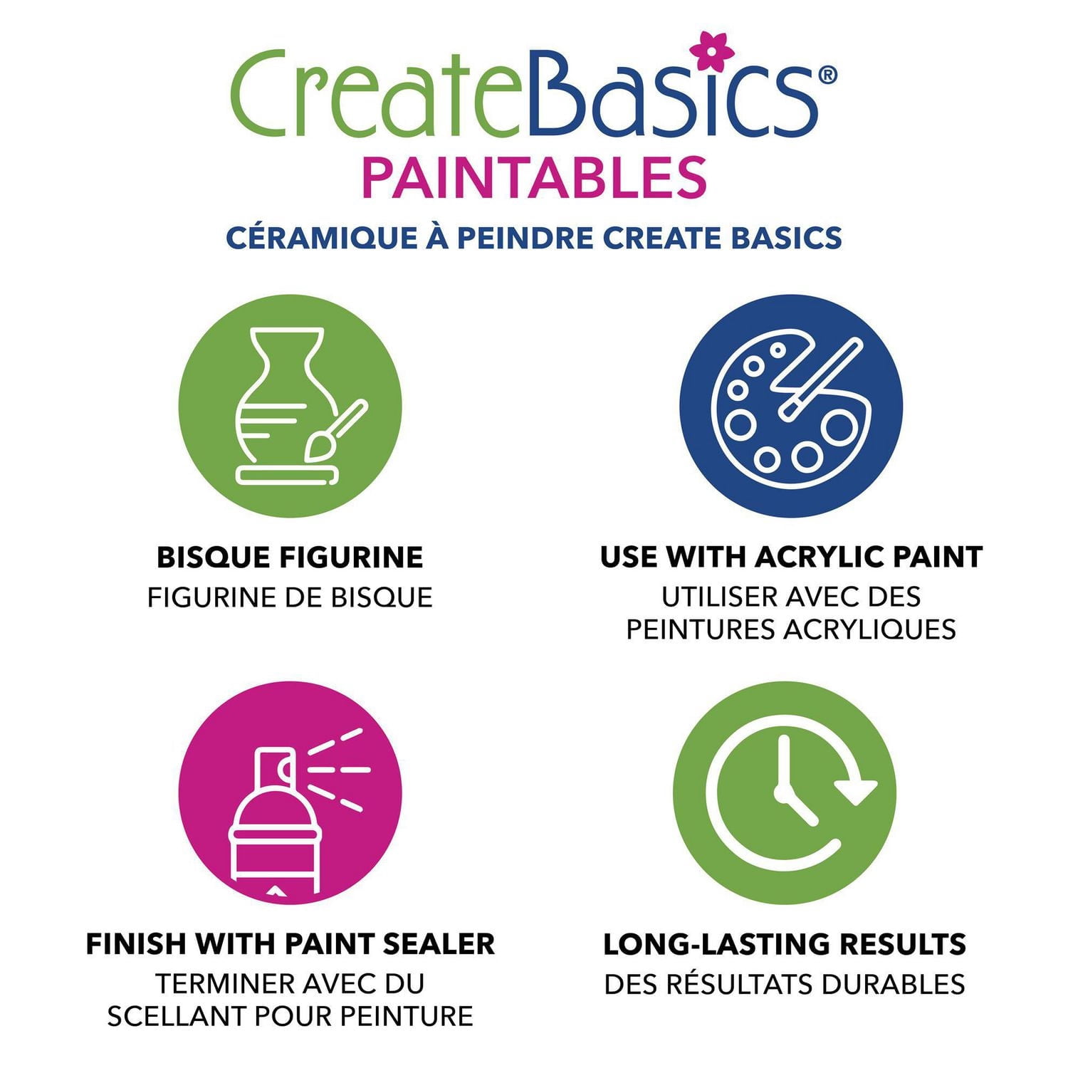 Create Basics Paintable Ceramic Butterfly Bank